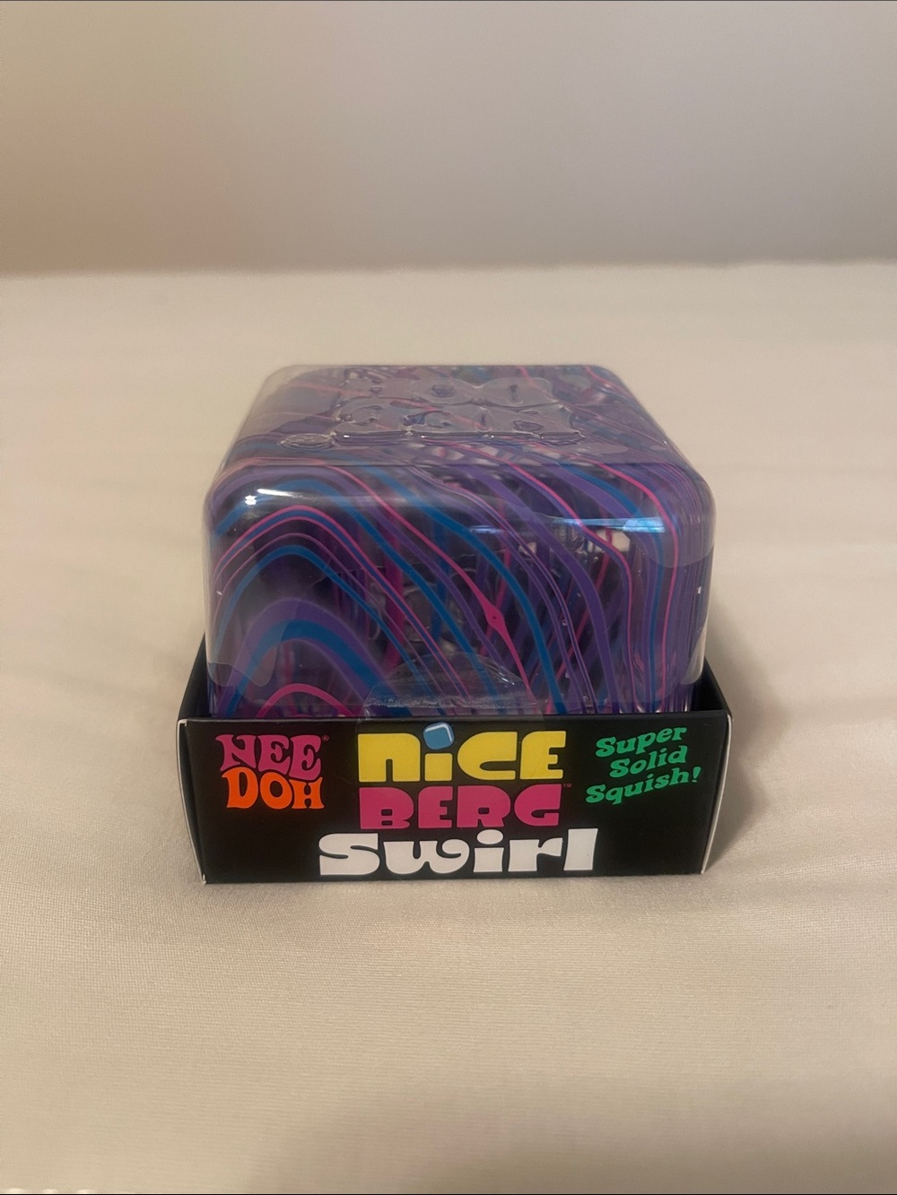 NeeDoh Nice Berg Swirl Super Solid Squish - Purple & Blue - Picture 2 of 6